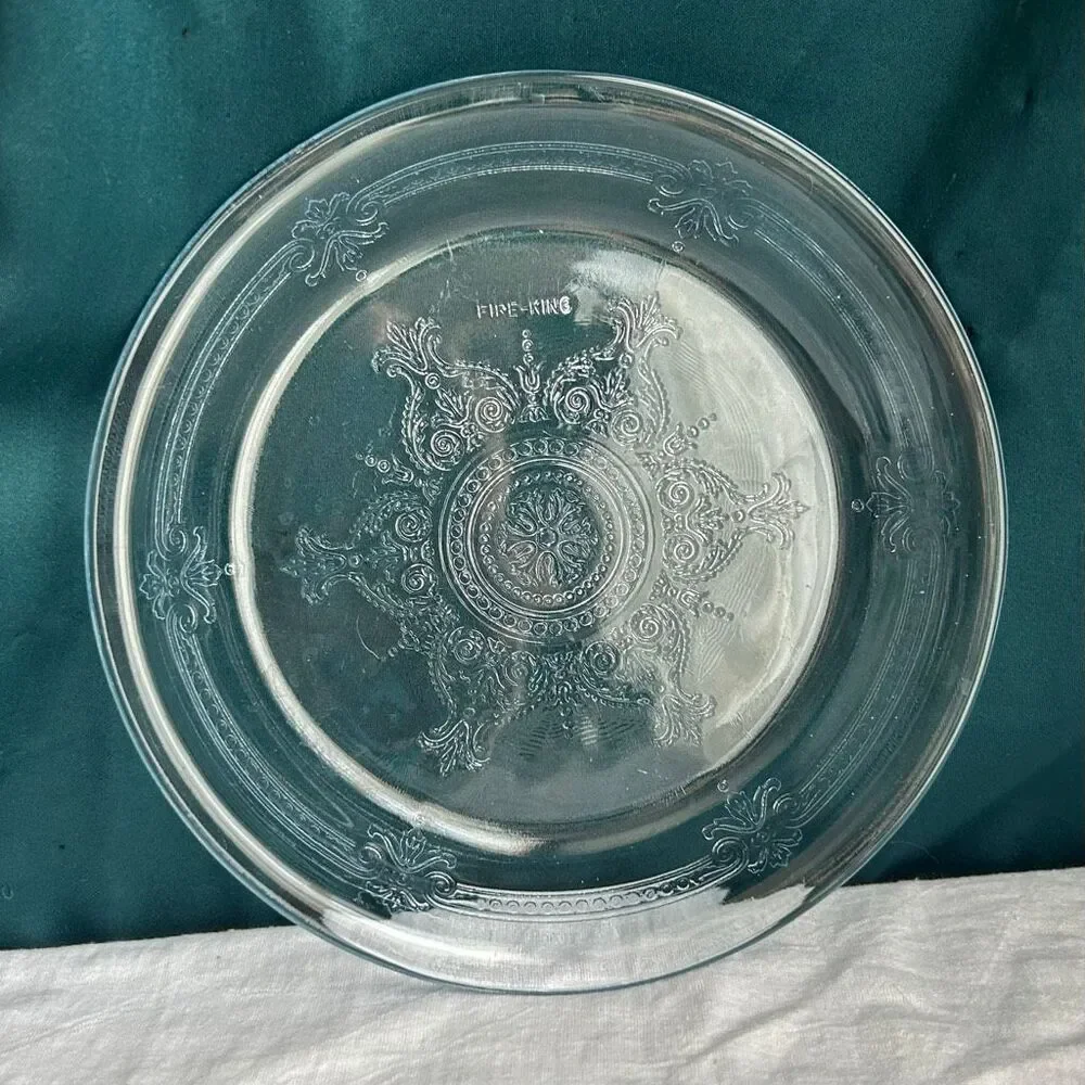 Fire King Sapphire Blue Philbe Pie Dish